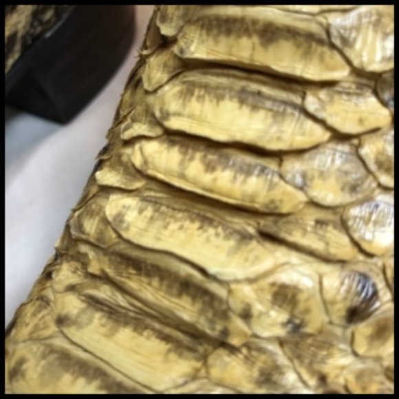 Tony Lama Vintage Natural Python Western Stitching Boots Style #8114 Size 7.5 D - Picture 5 of 16